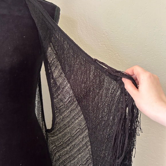 SOLD - Fringe Free People Knit Coverup - Picture 5 of 7
